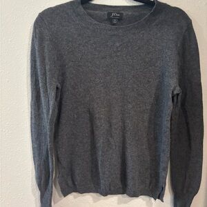 J. Crew Charcoal Cashmere sweater small